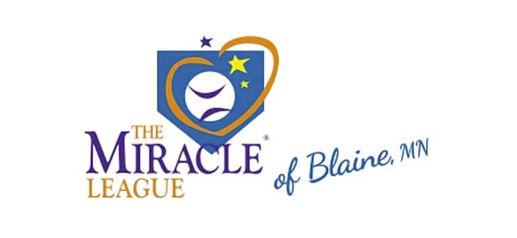 The Miracle League of Blaine, MN logo, a proud sponsor of the JP4 Foundation