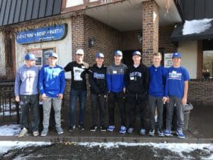 Blizzard Baseball players volunteering for the JP4 Foundation