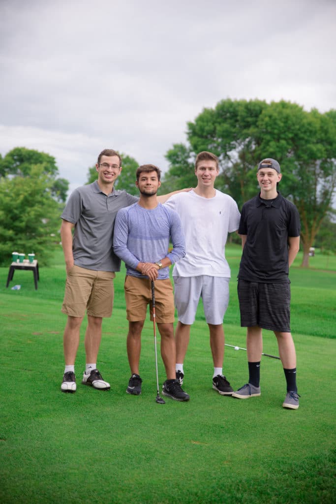 Young golfers at a JP4 Foundation event