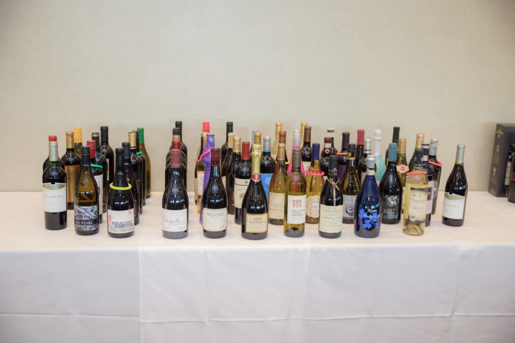 Wine selection at a JP4 Foundation event