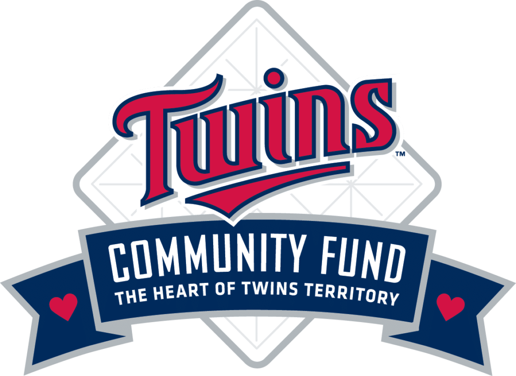 Twins logo over a white base